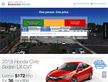 Tablet Screenshot of beavertonhonda.com